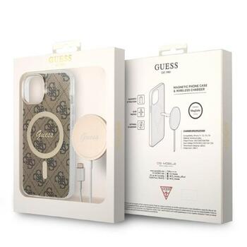 Guess Set GUBPP14MH4EACSW Case+ Charger Защитный чехол для iPhone 14 Plus / 15 Plus 6.7