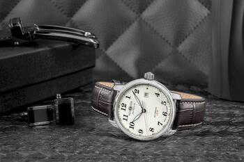 Zeppelin LZ127 Graf Zeppelin Automatic 7656-5 Vīriešu Pulkstenis 40mm Beige Dial (7656-5)