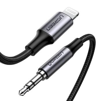UGREEN US315 Кабель для зарядки IP Lightning male - 3.5mm male Aux 1m (UG-70509)