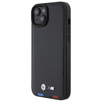 BMW Leather Stamp Tricolor Back Case Защитный Чехол для Apple iPhone 15 Plus (BMHCP15M22PTDK)