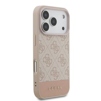 Guess PU 4G Stripe Case Защитный чехол для iPhone 17 Pro / розовый (GUHCP17LG4GLPI)