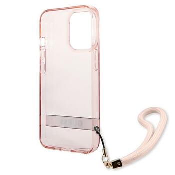 Guess GUHCP13XHTSGSP Hardcase Translucent Stap Aizsargapvalks priekš iPhone 13 Pro Max 6,7
