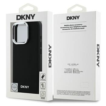 DKNY Plain Silver Logo MagSafe Защитный Чехол для Apple iPhone 16 Pro (DKHMP16LPSCMCLK)