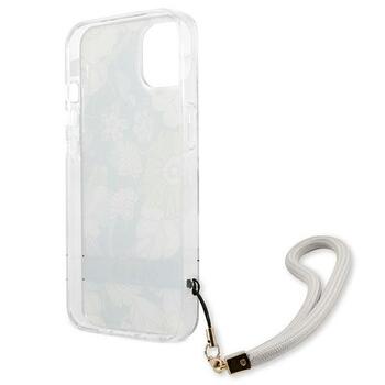 Guess GUHCP13SHFLSN Flower Strap Aizsargapvalks priekš iPhone 13 mini 5,4