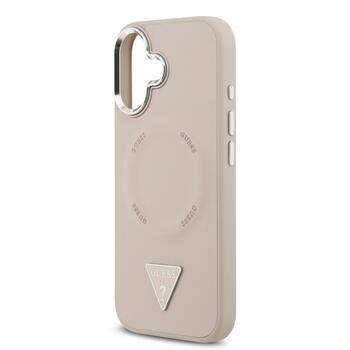 Guess PU Leather Triangle Logo MagSafe Case Чехол для Apple iPhone 17 (GUHMP17SPSDTSCMP)