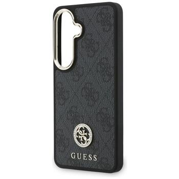 Guess 4G Big Rhinestone Triangle Strap MagSafe Защитный чехол для Samsung Galaxy S26 / чёрный (GUHMS26SP4G4DCSK)