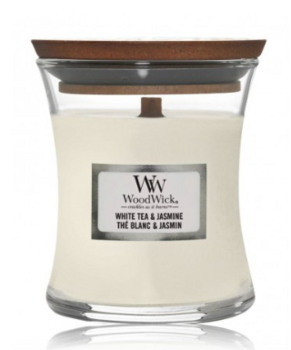 Woodwick White Tea & Jasmine Aromātiskā svece 610 g (5038581054780)