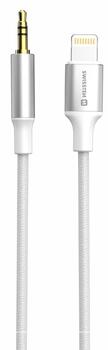 Swissten Audio Adapter Textile Lightning - 3.5mm Vads 1.5m (73502308)