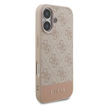 Guess PU 4G Stripe Case Защитный чехол для iPhone 17 / розовый (GUHCP17SG4GLPI)