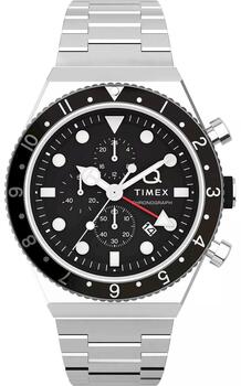 TIMEX Q Timex 3-Time Zone Chronograph TW2V69800 Vīriešu pulkstenis (TW2V69800)
