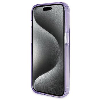 Guess GUHMP14XHRSGSU Защитный чехол с кольцом-подставкой Script Glitter MagSafe для iPhone 14 Pro Max 6.7
