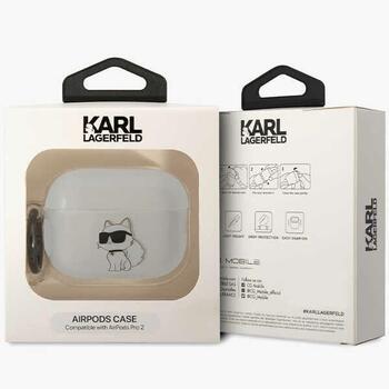 Karl Lagerfeld KLAP2HNCHTCT Ikonik Choupette Защитный чехол для Airpods Pro 2 (2022/2023) / прозрачный (KLAP2HNCHTCT)