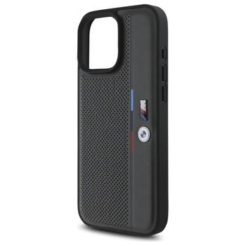 BMW M Perforated Tricolor Detail Line Aizsargapvalks priekš Apple iPhone 16 Pro (BMHCP16L23PUPVA)