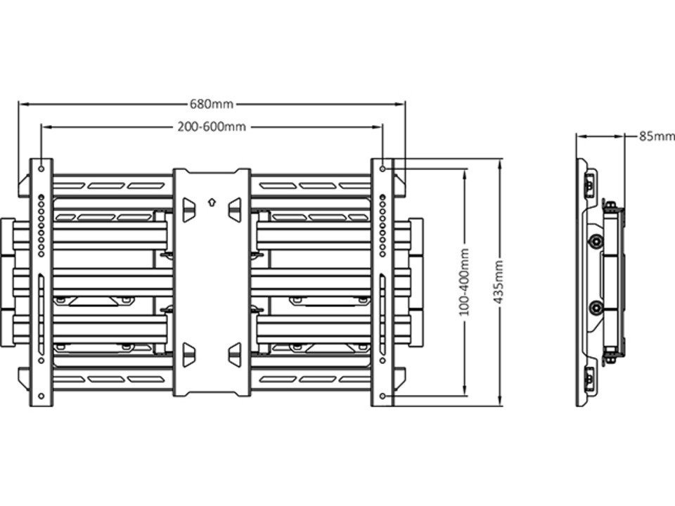 Multibrackets MB-2616 TV stiprinājums Pro 125kg Super Duty Plus (MB-2616)