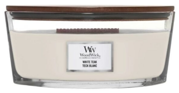 WoodWick White Teak Elipsa Aromātiskā svece 453,6 g (5038581062129)