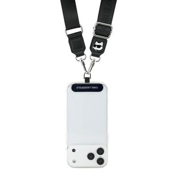 Karl Lagerfeld Choupette Patch Универсальный ремешок через плечо / чёрный (KLUCNCHPSPK)