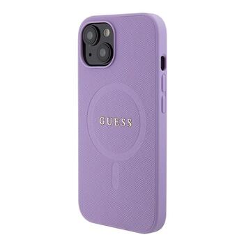 Guess Saffiano MagSafe Back Case Защитный Чехол для Apple iPhone 15 Plus (GUHMP15MPSAHMCU)