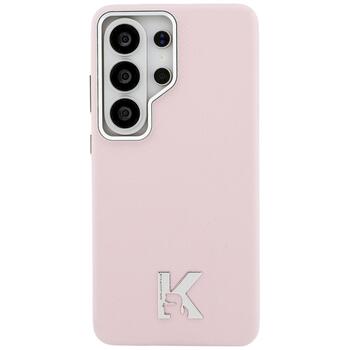 Case Karl Lagerfeld K Metal Logo MagSafe Защитный чехол для Samsung Galaxy S26 Ultra / розовый (KLHMS26L5PGFKHGP)