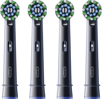 ORAL-B EB50BRB CrossAction Zobu Birstu Uzgaļi Melni 4 gab. (EB50-4B/NEW)