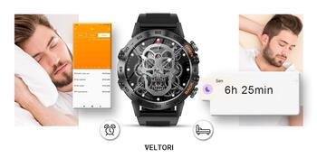 VELTORI VT120-1 Ремешок для умных часов силиконовый / чёрный (VT120-1)