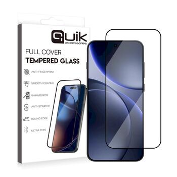 Quik Accessories Full Cover Tempered Glass Защитное Стекло для Oppo Find X9 (QK-TG-OPPO-FX9)