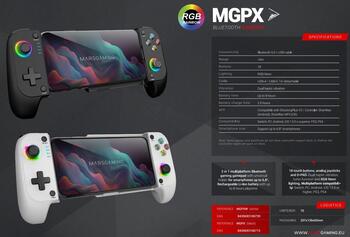 Mars Gaming MGPXW 2in1 Spēļu kontrolieris priekš telefoniem līdz 6,8