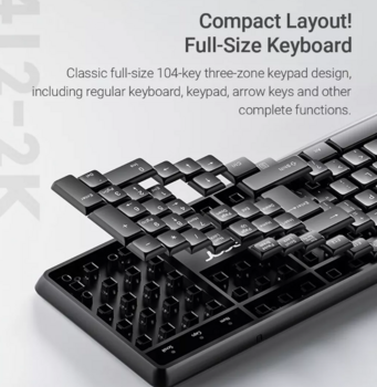 Acer LK41-2K Bezvadu Klaviatūra + Pele USB / ENG (LK41-2K-WH)