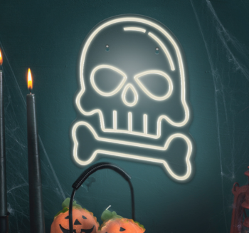 Forever Neolia SKULL WITH BONE Neon Светодиодная Вывеска (RTV100297)