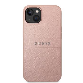 Guess PU Leather Saffiano Case Защитный чехол для iPhone 14 Plus / розовый (GUHCP14MPSASBPI)