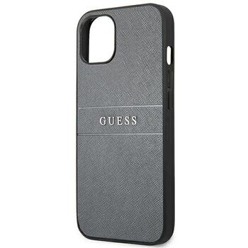 Guess GUHCP13SPSASBGR Saffiano Strap Aizsargapvalks priekš iPhone 13 mini 5,4