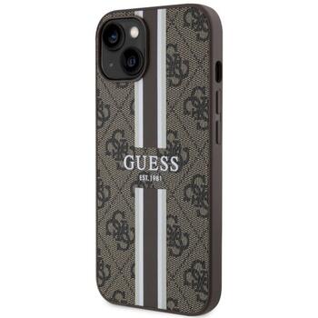 Guess GUHMP14MP4RPSW Hardcase 4G Printed Stripes MagSafe Aizsargapvalks priekš iPhone 14 Plus / 15 Plus 6.7