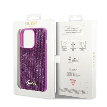 Guess GUHCP14XPMSDGSF Hardcase Disco Metal Script Защитный чехол для iPhone 14 Pro Max 6.7