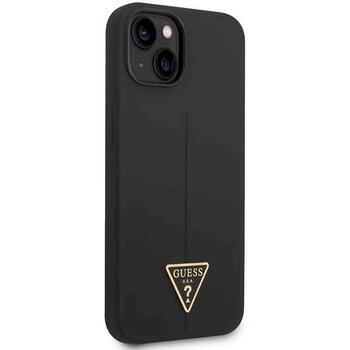 Guess GUHCP14MSLTGK Silicone Triangle Hardcase Защитный чехол для iPhone 14 Plus / 15 Plus 6.7