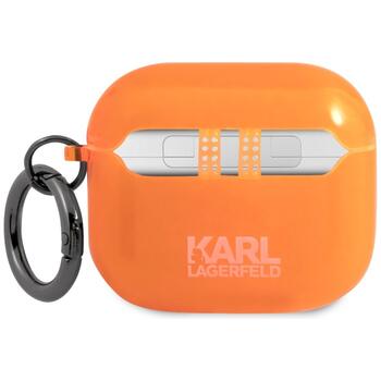 Karl Lagerfeld KLA3UCHFO Aizsargapvalks priekš AirPods 3 / orange Choupette (KLA3UCHFO)