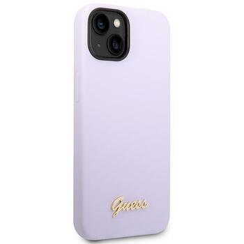 Guess GUHCP14MSLSMU Silicone Vintage Gold Lo Защитный чехол для iPhone 14 Plus / 15 Plus 6.7