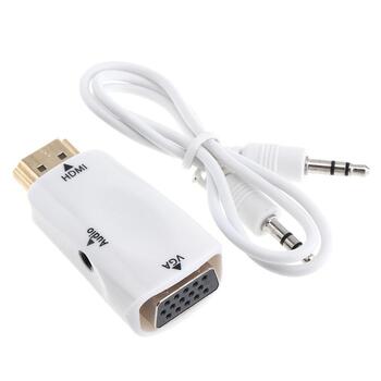 RoGer HDMI uz VGA (+ Audio) pārveidotājs (RO-HDMI2VGA-WH)