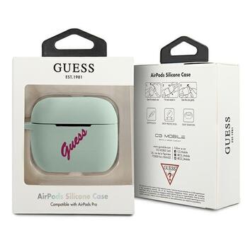 Guess GUACAPLSVSBF Silicone Vintage Защитный чехол для AirPods Pro / blue fuschia (GUACAPLSVSBF)