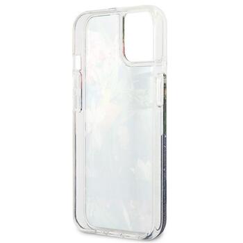 Guess GUHCP13SLFLSB Flower Liquid Glitter Hardcase Защитный чехол для iPhone 13 mini 5,4