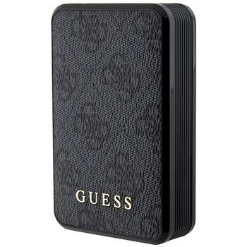 Guess Powerbank 18W GUPB10DP4GEGK 10000mAh 4G Leather Metal Logo Зарядная батарея / чёрный (GUPB10DP4GEGK)