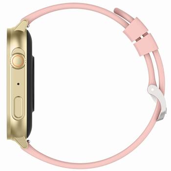 Smartwatch Gravity GT15-7 Силиконовый ремешок + золотой браслет / розовый (GT15-7)