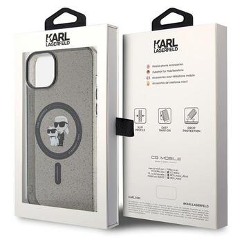 Karl Lagerfeld KLHMP15MHGKCNOK Hardcase Karl&Choupette Gli Aizsargapvalks priekš iPhone 15 Plus / 14 Plus 6.7