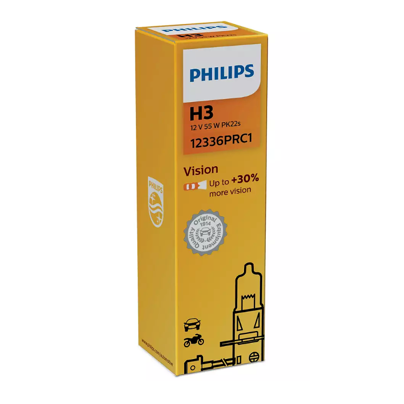 Philips H3 Vision Автомобильная лампа 12V 55W 12336PRC1 (12336PRC1)