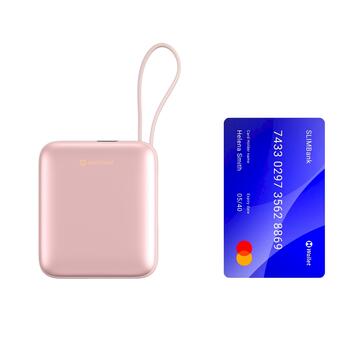 Swissten SPACE Power Bank Переносная зарядная батарея USB-C / Lightning / 10000 mAh Розовый (22013985)