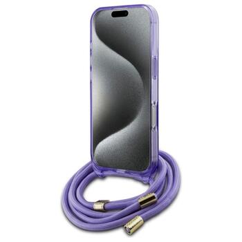 Guess GUHMP16LHCTSGNSU Hardcase Crossbody Cord Script MagSafe Защитный чехол для iPhone 16 Pro 6.3