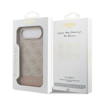 Guess PU 4G Stripe Case Aizsargapvalks priekš iPhone Air / rozā (GUHCP17MG4GLPI)
