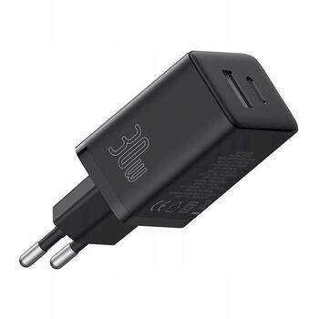 Baseus Cube Pro 30W Зарядное устройство USB-C USB-A / чёрная (CCXF000301)