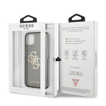 Guess GUHCP13SPCUGL4GBK Glitter 4G Big Logo Защитный чехол для iPhone 13 mini 5,4