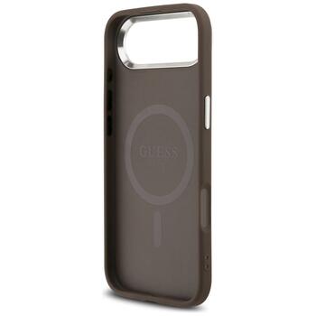 Case Guess 4G Triangle Logo MagSafe Защитный чехол для iPhone Air / коричневый (GUHMP17MP4TSRCMW)