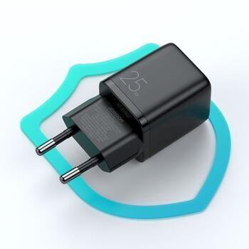 Joyroom Travel Charger Mini Type-C PPS PD Tīkla lādētājs 25W EU / melns (L-P251)