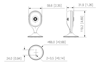 Dahua C5A Cube A1 IP kamera / WI-FI / 5 mpx / 2.8 mm (C5A)
